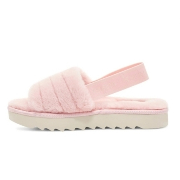 KOOLABURRA BY UGG® Fuzzin Faux Fur II Pink Slide Slipper - Picture 5 of 9
